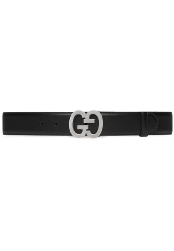 Gucci GG buckle leather belt - Black