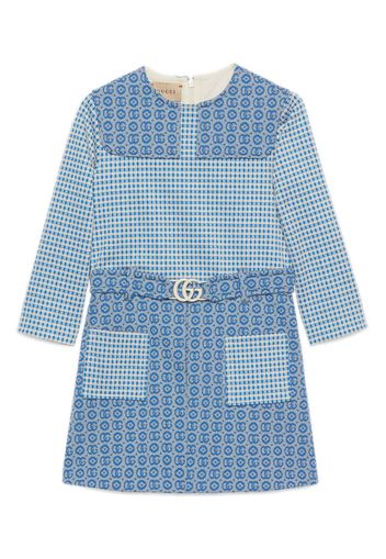 Gucci Kids Double G jersey dress - Blue