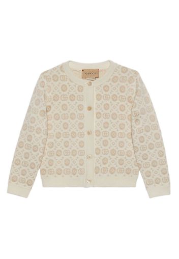 Gucci Kids Double G wool cardigan - Neutrals