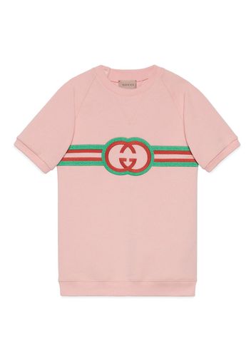 Gucci Kids Interlocking G cotton dress - Pink