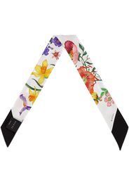 Gucci Flora print neck bow - White