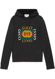 Gucci Cotton sweatshirt with Gucci logo - Black
