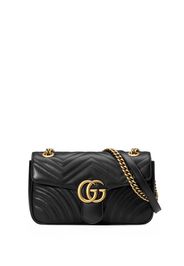 Gucci black GG Marmont small matelassé leather shoulder bag