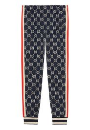 Gucci GG jacquard jogging pant - Blue