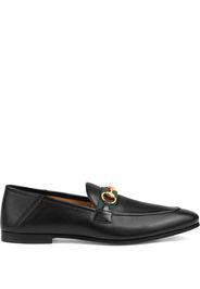 Gucci leather Horsebit loafers with Web - Black