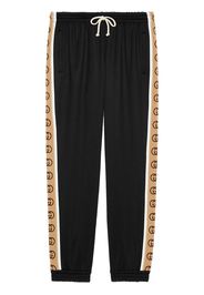 logo tape track pants