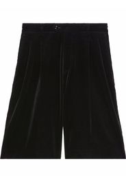 Gucci stretch-velvet shorts - Black