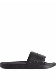 Gucci GG-embossed slides - Black