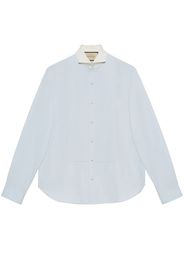 Gucci long-sleeve cotton shirt - Blue