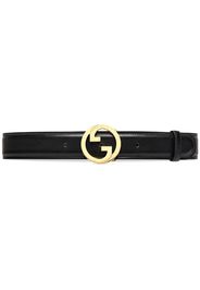 Gucci logo-plaque buckle-fastening belt - Black