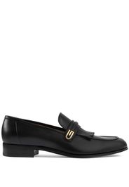 Gucci mirrored G fringed loafers - Black