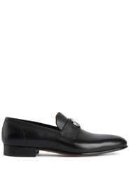 Gucci logo plaque loafers - Black