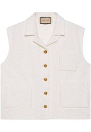 Gucci GG cotton jersey gilet - White