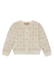 Gucci Kids Double-G wool cardigan - Neutrals