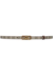 Gucci Interlocking G-buckle thin belt - Neutrals