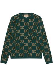 Gucci GG intarsia-knit wool jumper - Green