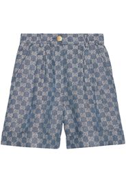 Gucci GG linen shorts - Blue