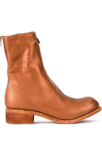 zip front boots