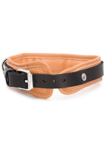 double layer buckle collar