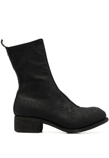 Guidi zip-up leather boots - Black