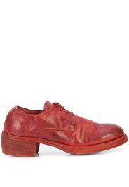 Guidi lace-up heeled shoes - Red