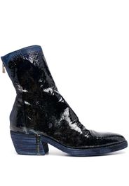 Guidi painted patent leather boots - Blue