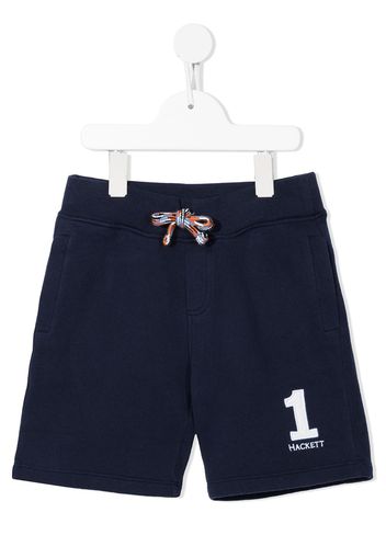 Hackett Kids logo-embroidered shorts - Blue