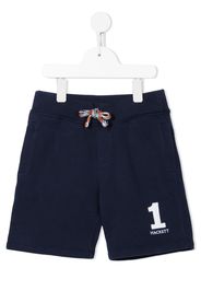 Hackett Kids logo-embroidered shorts - Blue