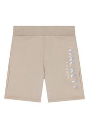 Hackett Kids logo-print track shorts - Neutrals