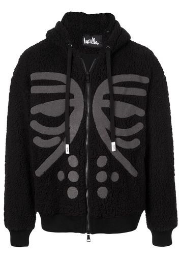 Haculla Masked zipped hoodie - Black