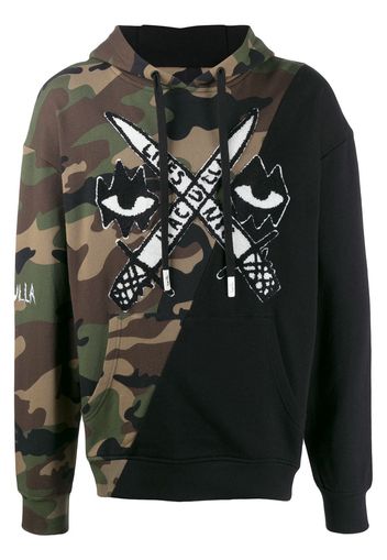 Haculla printed cotton hoodie - Black