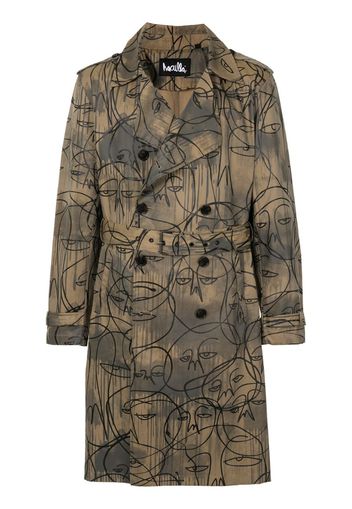 face print coat