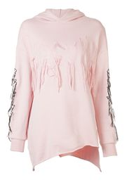Haculla Visionary asymmetric patch hoodie - Pink