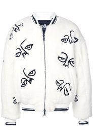 Haculla Facez bomber jacket - White