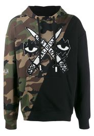 Haculla printed cotton hoodie - Black