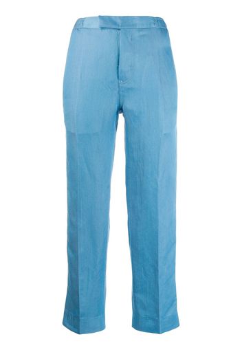 Haider Ackermann cropped trousers - Blue