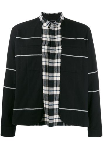 Haider Ackermann checked shirt jacket - Black