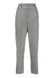 Haider Ackermann check trousers - White