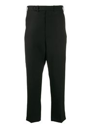 Haider Ackermann drop-crotch cropped trousers - Black