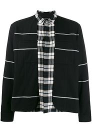 Haider Ackermann checked shirt jacket - Black