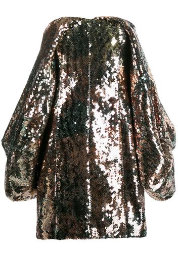 Halpern sequinned mini dress - Gold