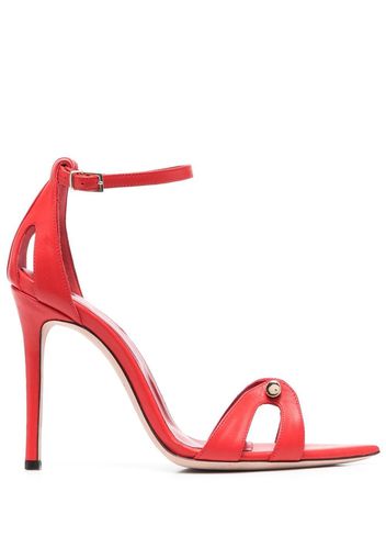 HARDOT 120mm open-toe sandals - Red