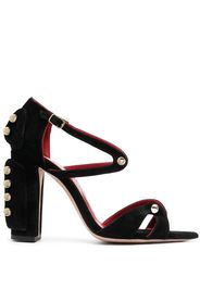 HARDOT I’m Oral 100 gold-stud open-toe sandals - Black