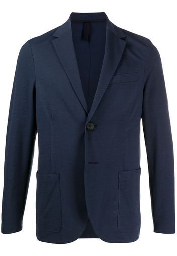 textured single-breasted blazer