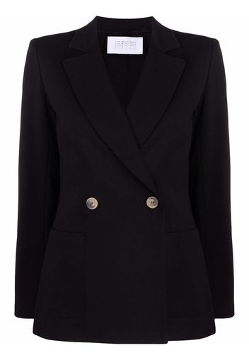 Harris Wharf London notched-lapel double-breasted jacket - Black