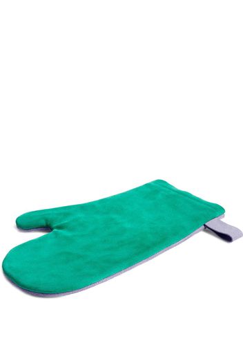 Suede' oven glove, green