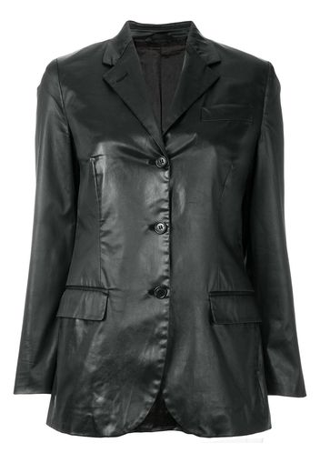 Helmut Lang Pre-Owned notched lapel buttoned jacket - Black