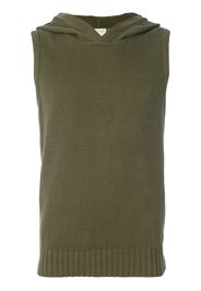 Helmut Lang Pre-Owned hooded knitted vest - Green