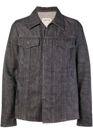 Helmut Lang Pre-Owned raw denim slim jacket - Grey