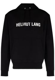 Helmut Lang logo-print hoodie - Black